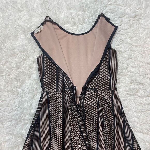Monteau Sleeveless Dress Black Lace Size Medium Fit & Flare Summer Flirty - Picture 10 of 10